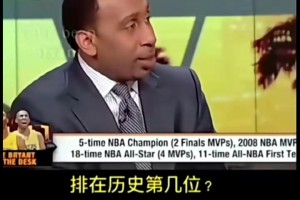 你给自己的历史排名是多少？科比：我尽最大努力变得更好，就够了